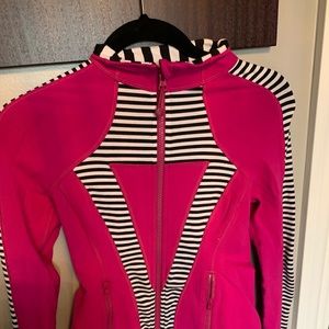 IVIVVA pink and striped athletic zip
